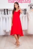 Красное шифоновое платье  - Красное шифоновое платье 