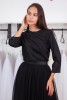 Шелковая блузка Черная - Шелковая блузка Черная с длинным рукавом