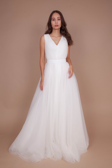 Фатиновое свадебное платье &quot;Белое&quot;   