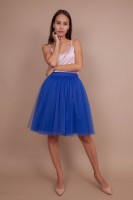 юбка мини синяя на талию 70-85