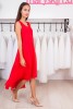 Красное шифоновое платье  - Красное шифоновое платье 