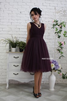 Фатиновое платье "Ежевика"  